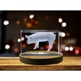 thumbnail image 1 of Piggy Delight | 3D Engraved Crystal Keepsake, 1 of 6