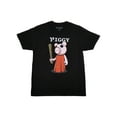 thumbnail image 1 of Piggy Mens Black Character Tee Short Sleeve Roblox T-Shirt Small, 1 of 1