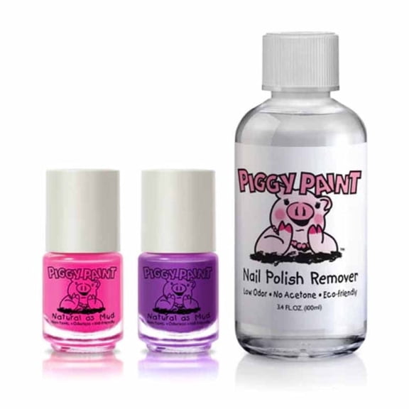 Piggy Paint 2 Polish + Remover Box Set