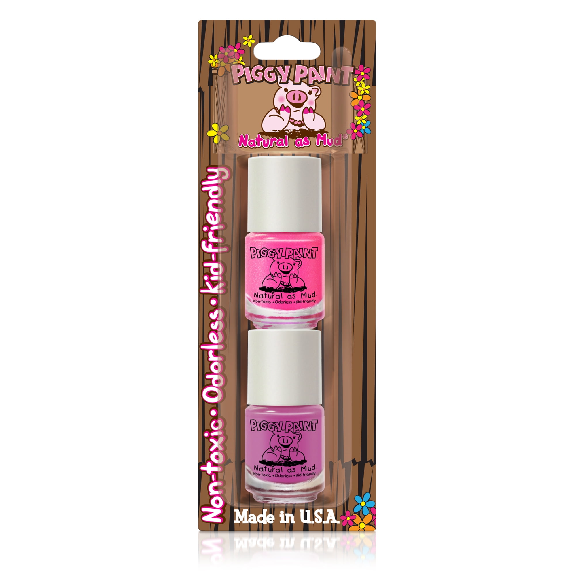 Piggy Paint Nail Polish Set, Jaz it Up & Fairy Fabulous, 0.125 Fl Oz, 2
