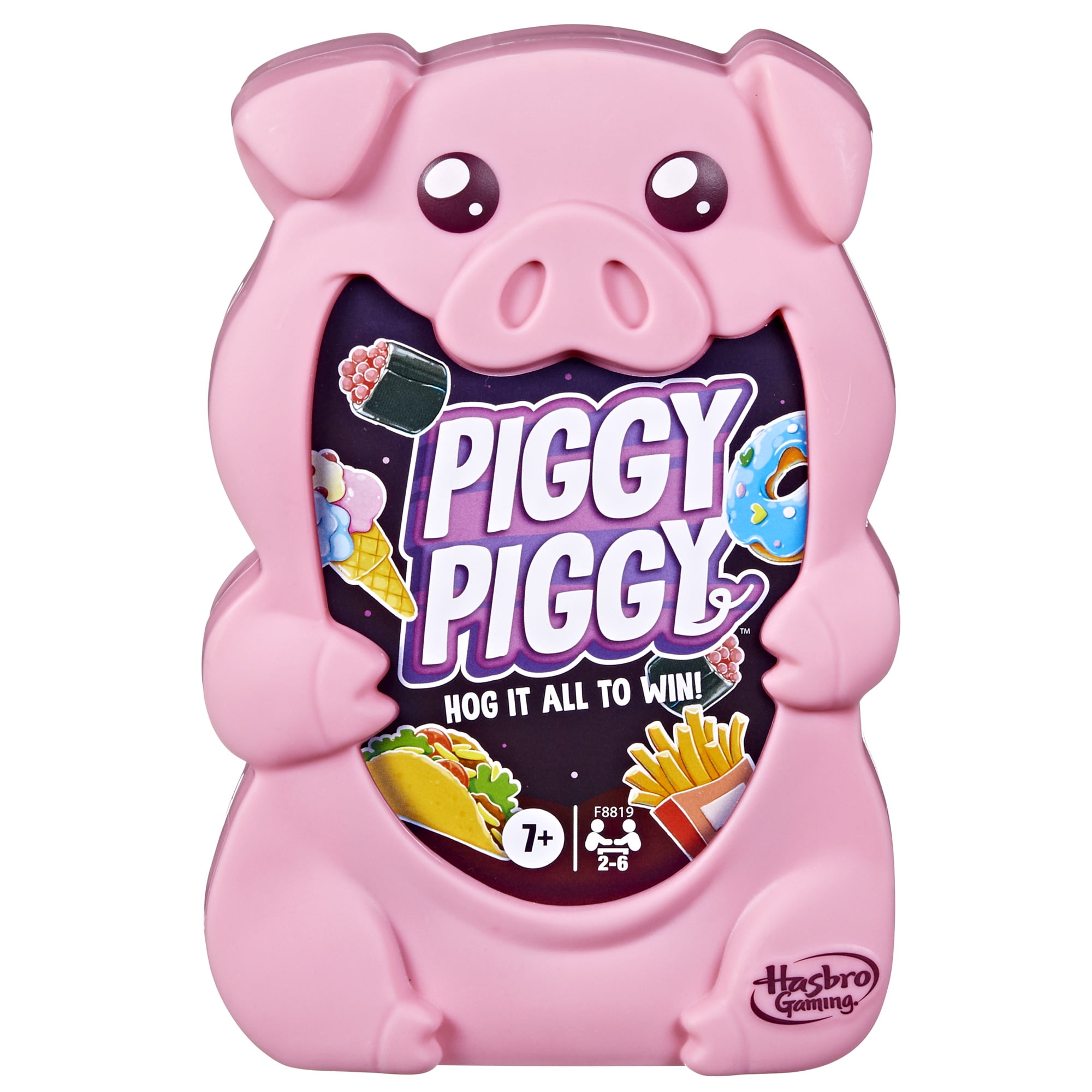 Piggy Piggy Card Game, Fun Family Games for Kids, Teens, and Adults, Ages 7+, 2-6 Players