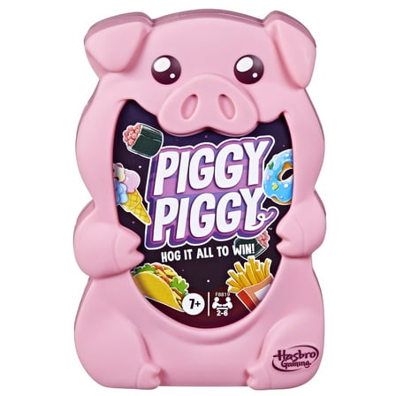 Piggy Piggy Card Game, Fun Family Games for Kids, Teens, and Adults, Ages 7+, 2-6 Players