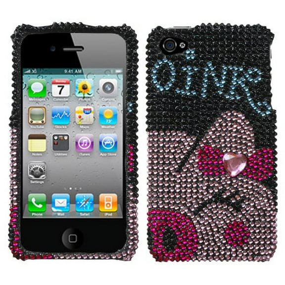 Piggy Power Diamante Phone Protector Cover For Apple Iphone 4s4