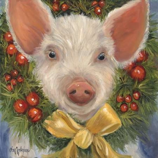 Piggy Pudding Canvas Art - Cheri Wollenberg (24 x 24)