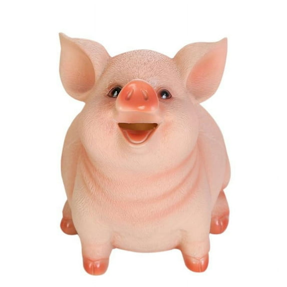 Piggy Resin Piggy Bank for Boys and Girls Adult Gift Savings Money Kids ;Household Decoration Craft For Bedroom