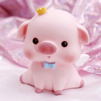 Piggy Saving Pot, Plastic Money Bank, Coin Bank for Boys and Girls, Cute Pig Money Box, Pink Saving Coin Box, Kids Toy Gifts for Christmas, Birthday, Baby Shower, Home, Office Decorations