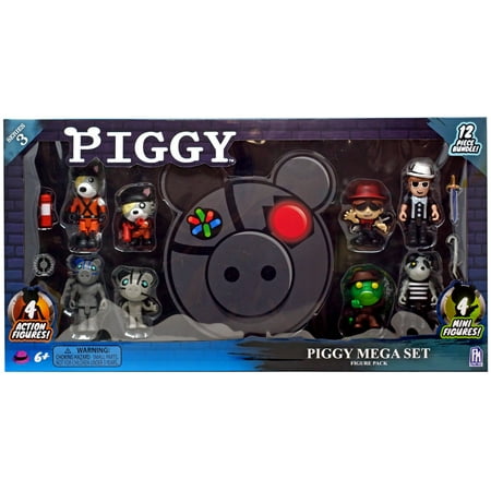 Series 3 Piggy Figure 8 Pack Mega Playset, 4 Action Figures & 4 Mini Figures