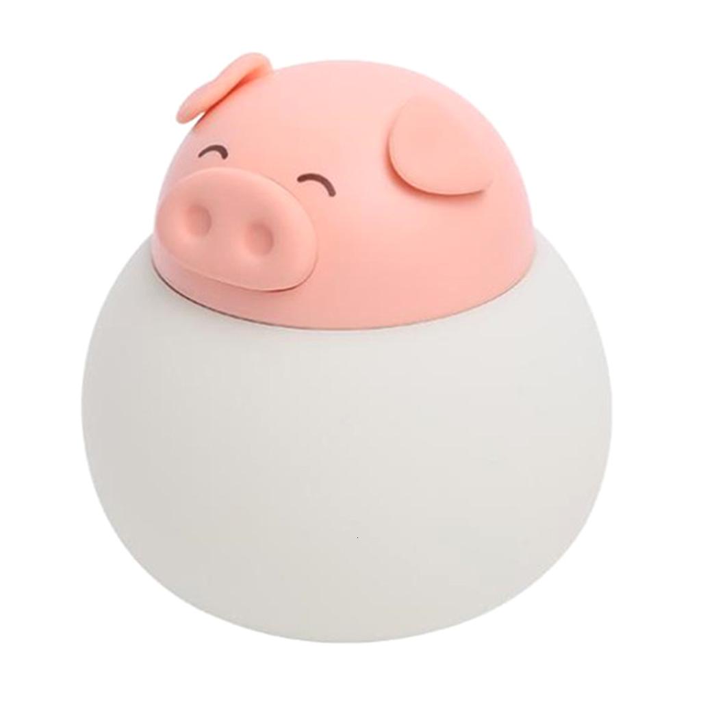 Piggy Silicone Night Light Bedroom Child Nursing Night Light USB Rechargeable Bedside Sleeping Night Lamp for Kid