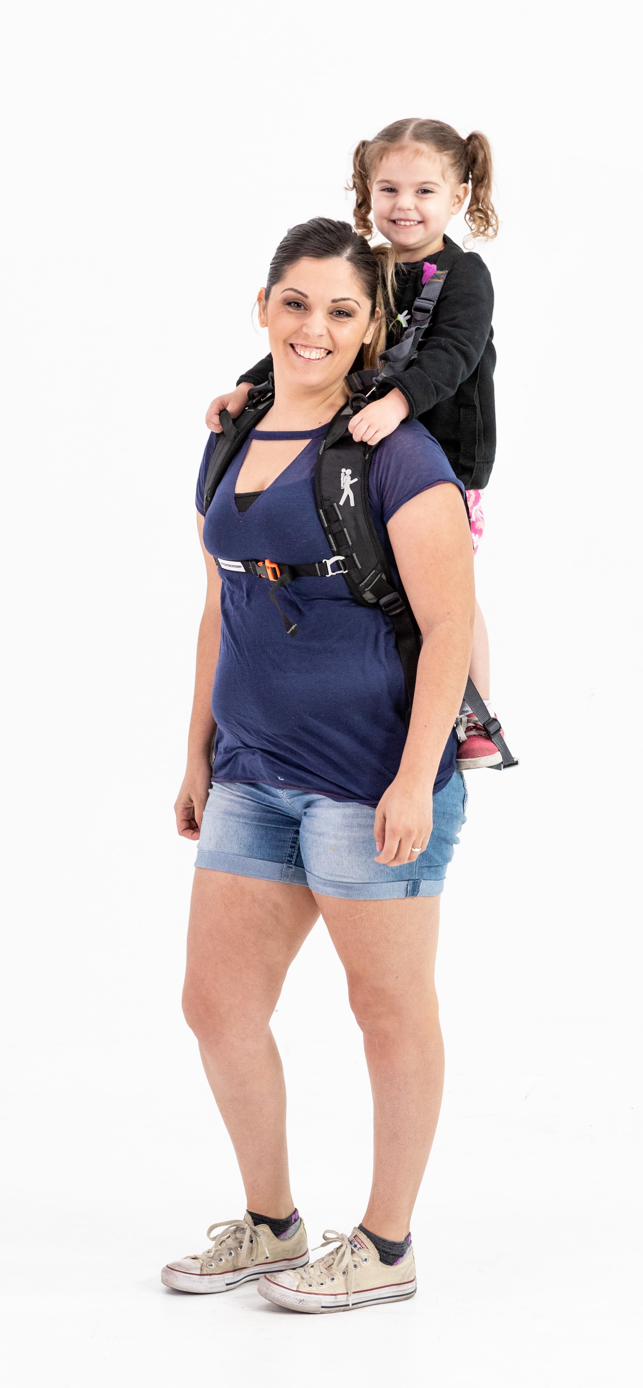 Piggyback Rider Toddler Carrier Backpack - Scout Standing Child Carrier  Backpack for Events & Travel - Complete Parent & Child Set with Secure  Safety