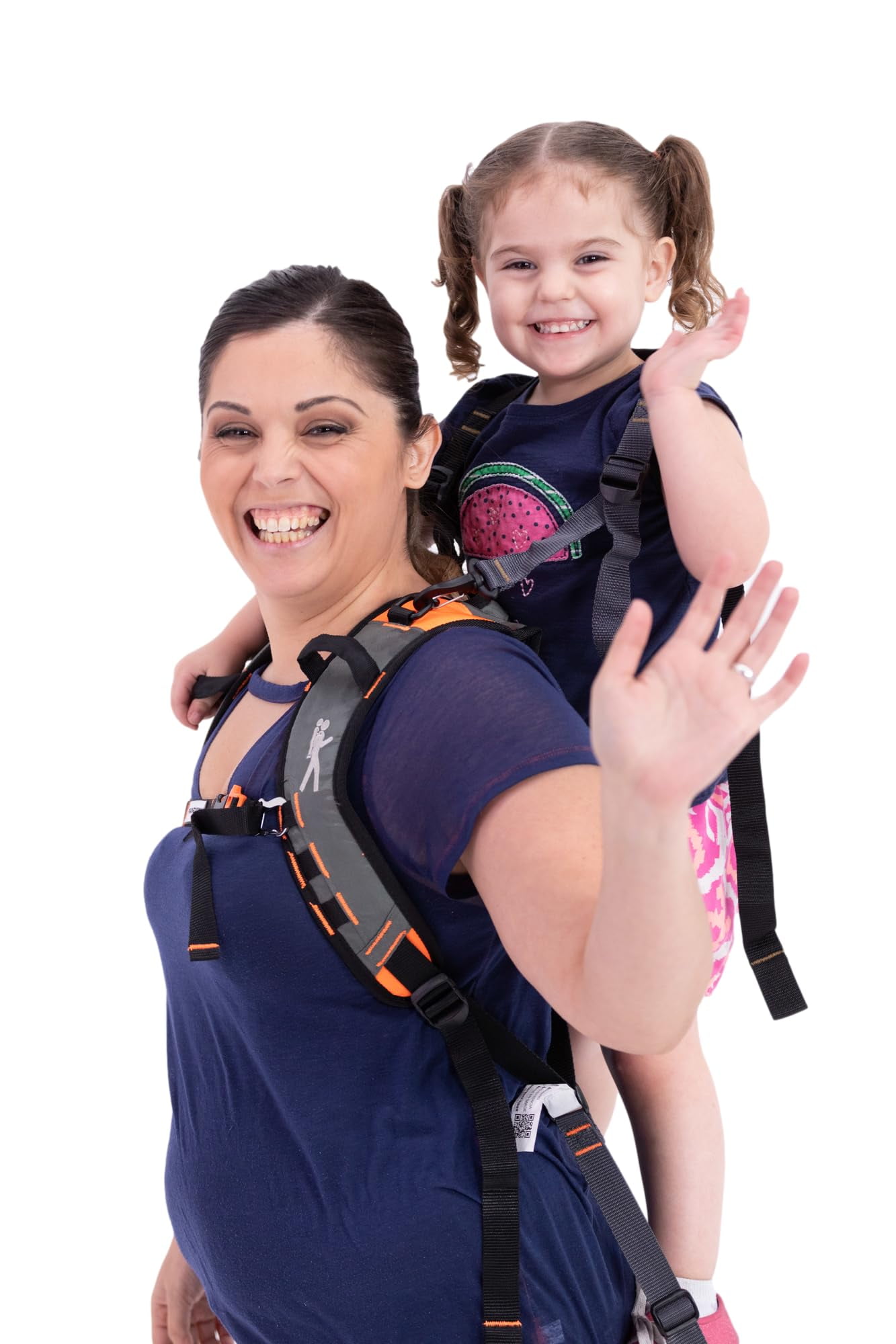 Piggyback Rider Toddler Carrier Backpack - SCOUT Standing for Events & Travel - Complete Parent & Child Set with Secure Safety Harness for Ages 2-4, Holds Up to 50lbs Scout (Black)