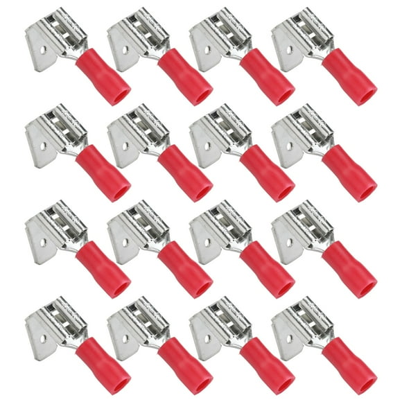 Electrical 6.3mm Female Piggy Back Insulated Crimp Spade Terminal Wire Cable Con - Foto 13