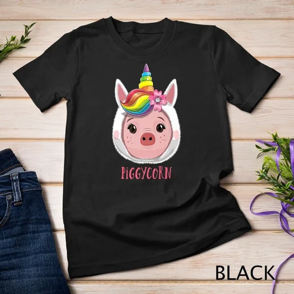 Piggycorn Pig Unicorn Shirt Girls Pig Gifts For Pig Lovers Unisex T-Shirt Unisex S-5XL Hot Trending Shirt, Vintage Birthday Gift