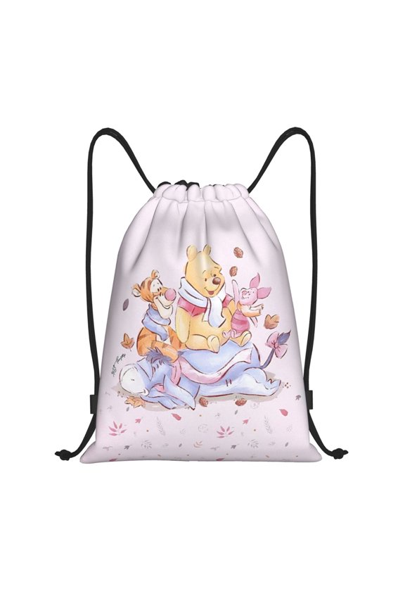 Pigl-e Drawstring Backpack,Sackpack String Bag Water Resistant Beach Bag for Gym Shopping Sport Yoga