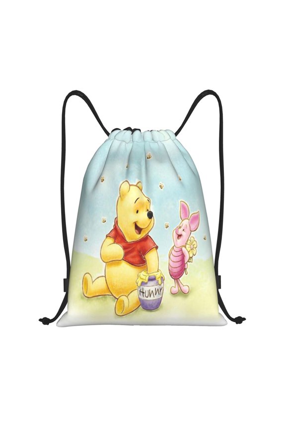 Pigl-e Drawstring Backpack,Sackpack String Bag Water Resistant Beach Bag for Gym Shopping Sport Yoga