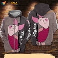thumbnail image 1 of Piglet Cartoon Winnie The Pooh All Over Print 3D Hoodie, 1 of 5