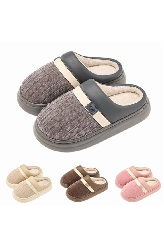 Piglet Slippers Women Plush Memory Foam House Slippers Closed Toe Shoes With Non Slip Sole Cozy Warm Fuzzy Home Shoes Grey 44 45