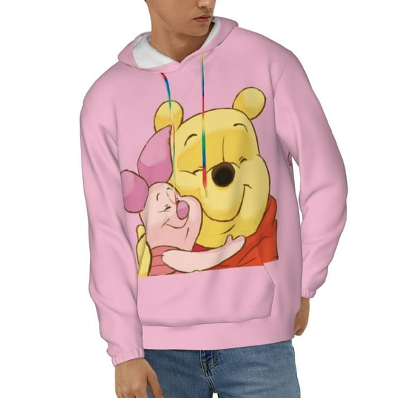 Piglet Unisex Hoodies 3D Print Hooded Sweatshirt for Men Women, Long Sleeve Fall Pullover Top with Pockets