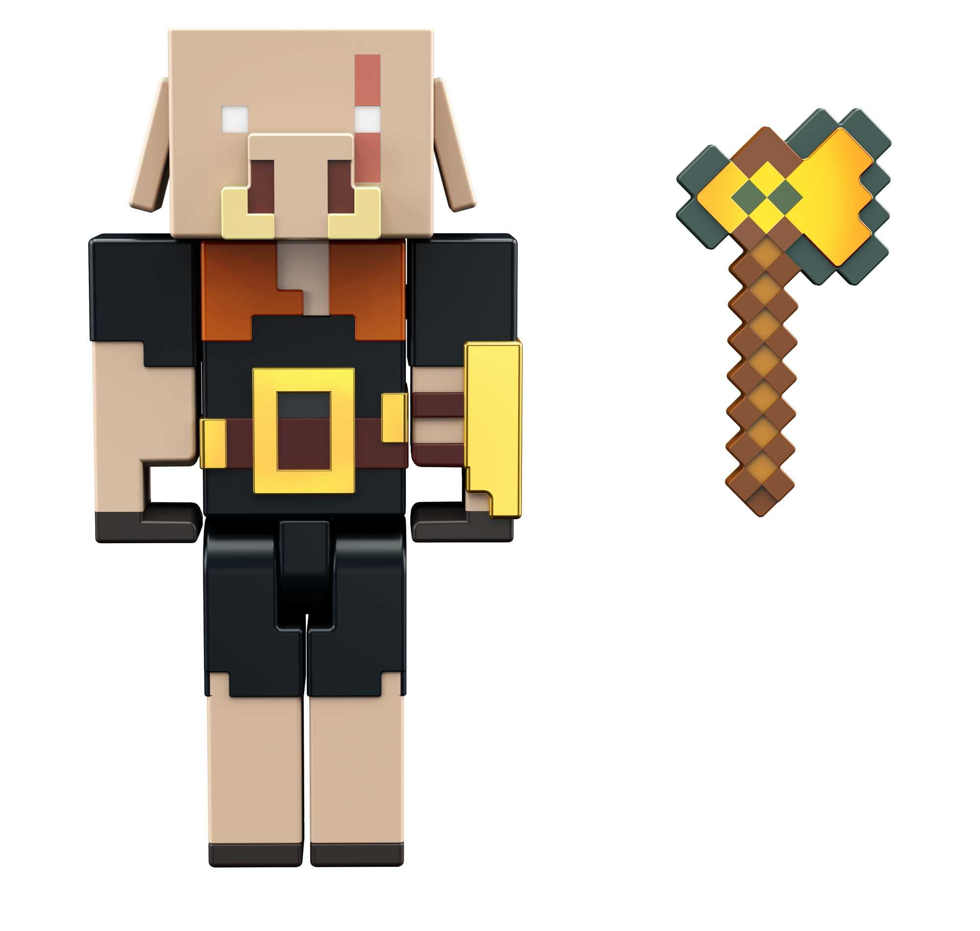 Minecraft Craft-A-Block Assortment Figures, Authentic Character Based on the Video Game