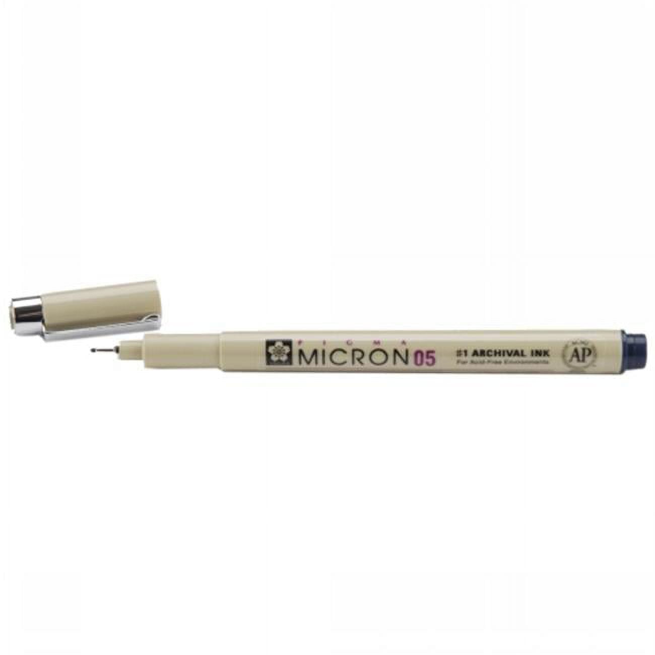Sakura Micro Perm Alcohol-Based Non-Toxic Permanent Pen, 0.25 mm Fine Tip,  Black