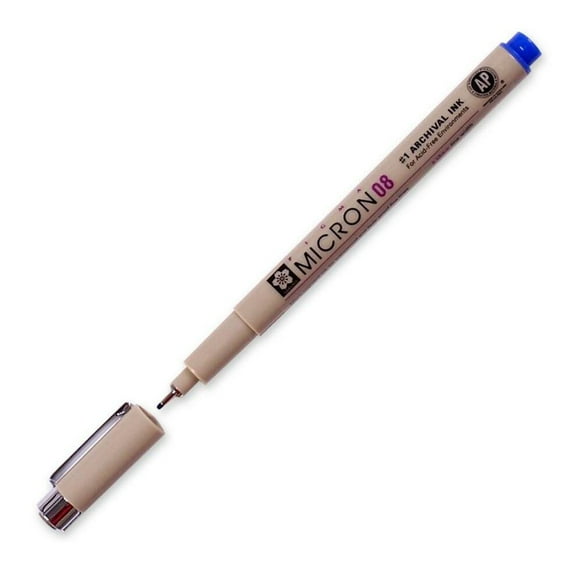 Pigma Blue Fine Line Design Pen .50mm