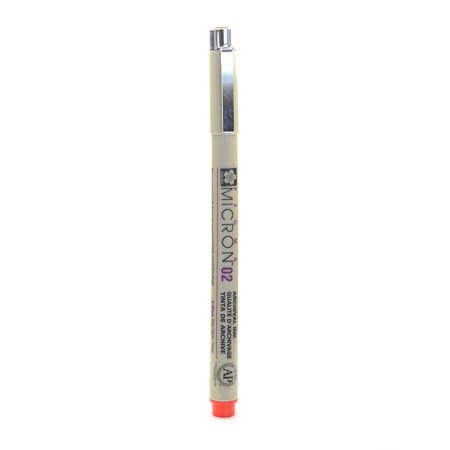 Pigma Micron red, 02 (0.30 mm) (pack of 12)