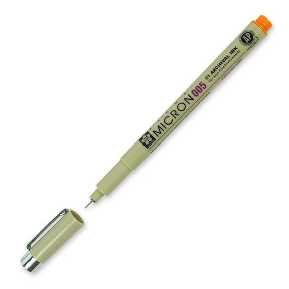 Pigma Orange Fine Line Design Pen .20mm
