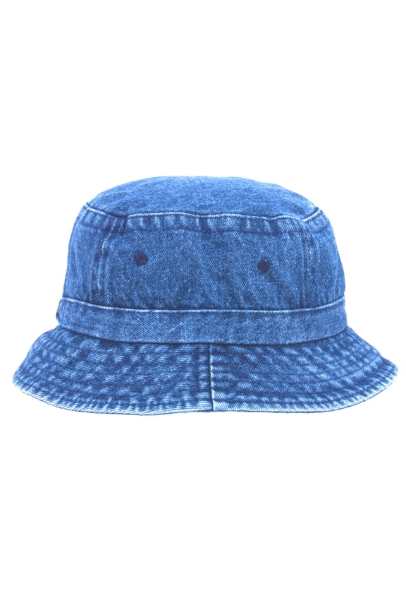 Pigment Dyed Bucket Hat, Denim