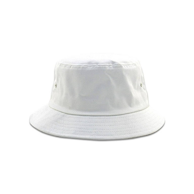 Pigment Dyed Bucket Hat-White