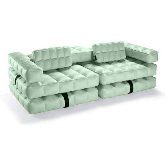 Pigro Felice Pvc Modul'air 3-in-1 Inflatable Sofa / Pool Float / Double Lounger-Stone Grey