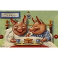 thumbnail image 1 of Pigs Breakfast In Bed Poster Print By Mary Evans Picture Librarypeter & Dawn Cope Collection, 1 of 3