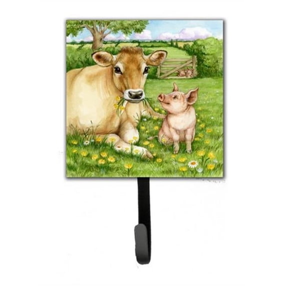 Pigs & Cow Good Friends Leash or Key Holder
