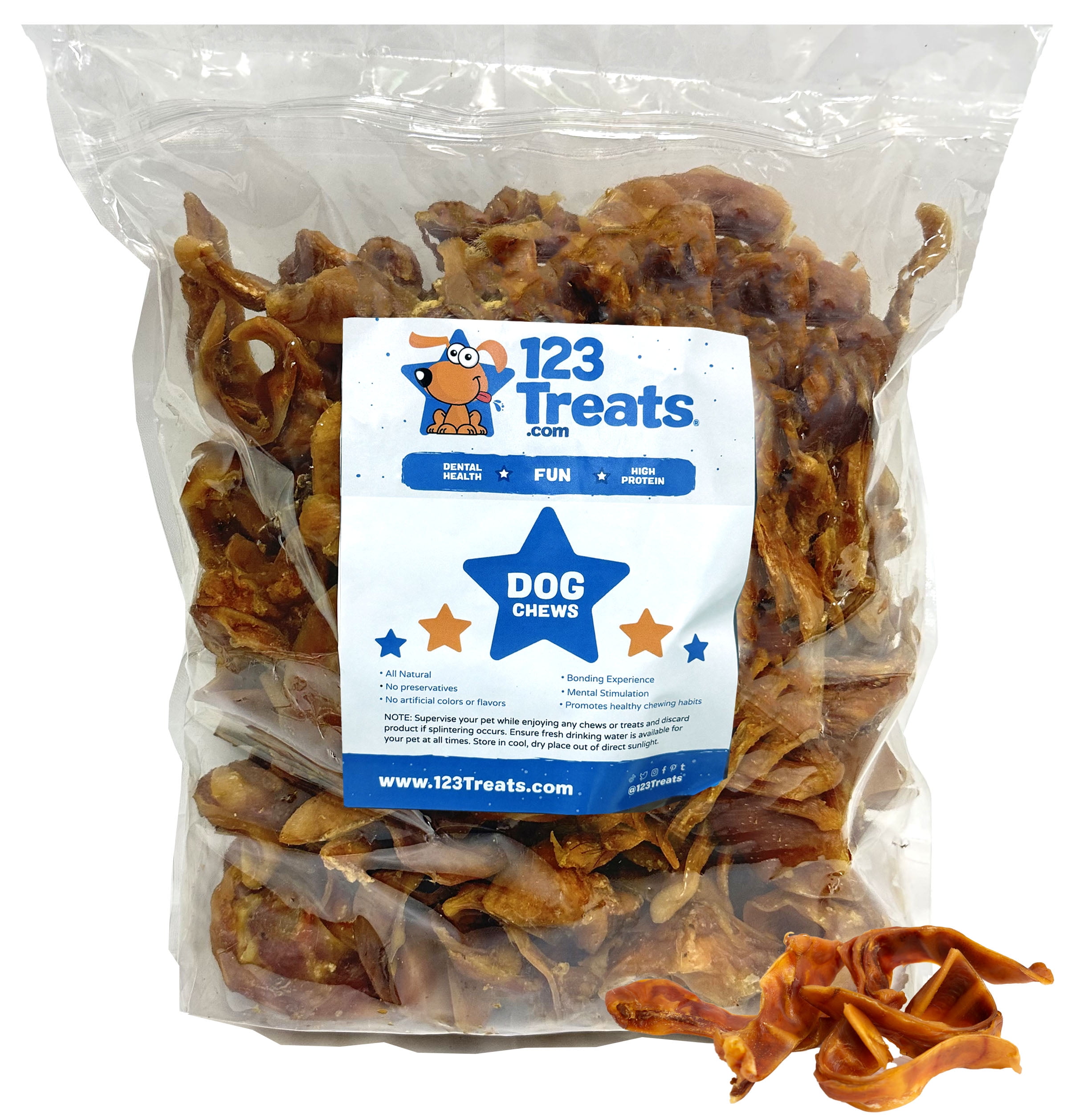 Pigs Ears Strips for Dogs (5 Pounds Brazil) All Natural Pig Ear Dog