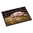 thumbnail image 1 of Pigs Piglets at Dinner Time Door Mat, 1 of 4
