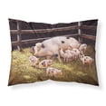 thumbnail image 1 of Pigs Piglets at Dinner Time Fabric Standard Pillowcase, 1 of 2