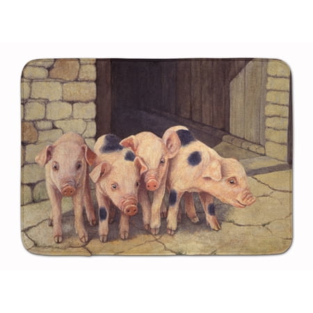Pigs Piglets by Daphne Baxter Machine Washable Memory Foam Mat