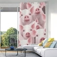 thumbnail image 1 of Pigs Pink Blackout Curtain Panels Drapes Privacy Assured with Light Filtering Curtains for Living room Bedroom Bathroom Window, 1 of 1