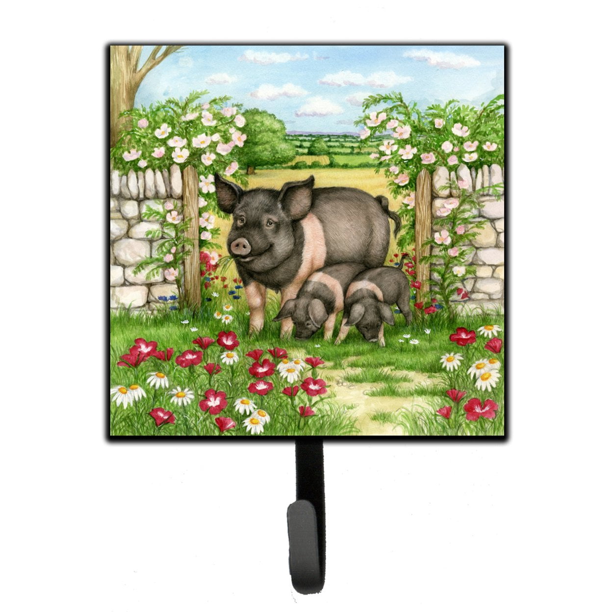Key Rack Pig Pigs Rosie and Piglets Leash or Key Holder - Walmart.com
