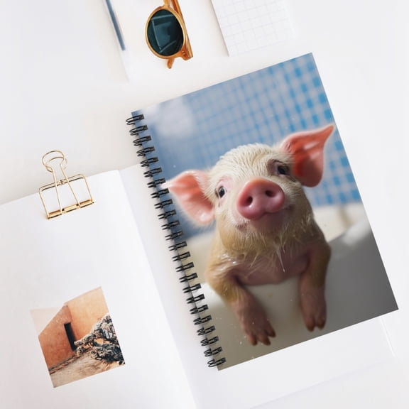 Pigs Rule - Spiral Notebook - Ruled Line