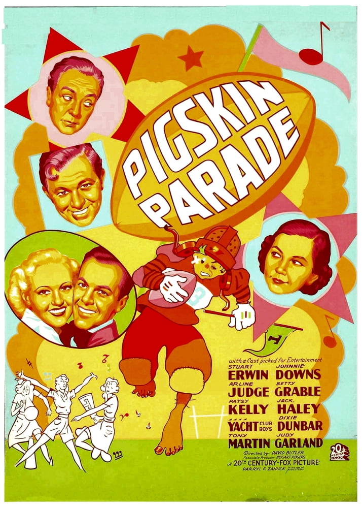 Pigskin Parade Canvas Art - (11 x 17)
