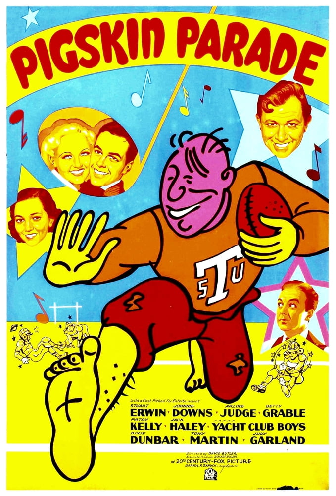 Pigskin Parade Canvas Art - (11 x 17)