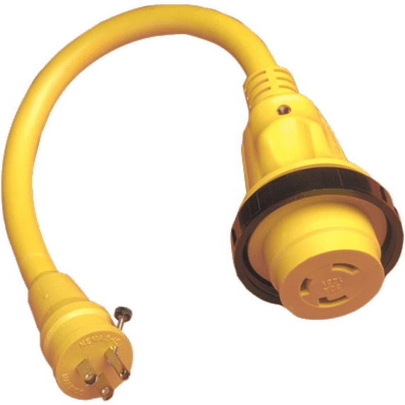 Pigtail Adapter, 30A 125V Female To 15A 125 Male