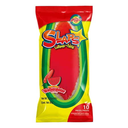 Pigui SLAPS Watermelon Flavor Snacks, 10 Count