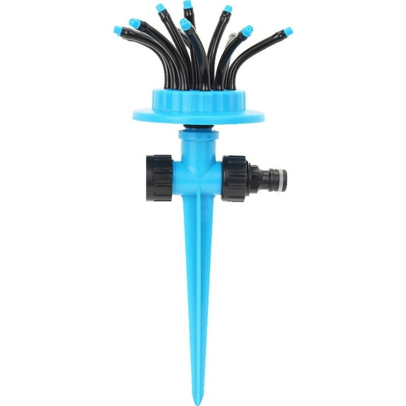 Pihode Irrigation sprinkler with 12 Adjustable Spray Nozzles, Automatic Garden Lawn Sprinkler Irrigation Grass Water Sprinkler System