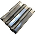 thumbnail image 1 of Piioket 3 Pcs Jet Blue Flame Metal Cigar Cigarette Lighter Windproof Refillable Butane Gas Fuel Viewable with Electric Wire Ignition Protection - Aomai Silver, 1 of 8