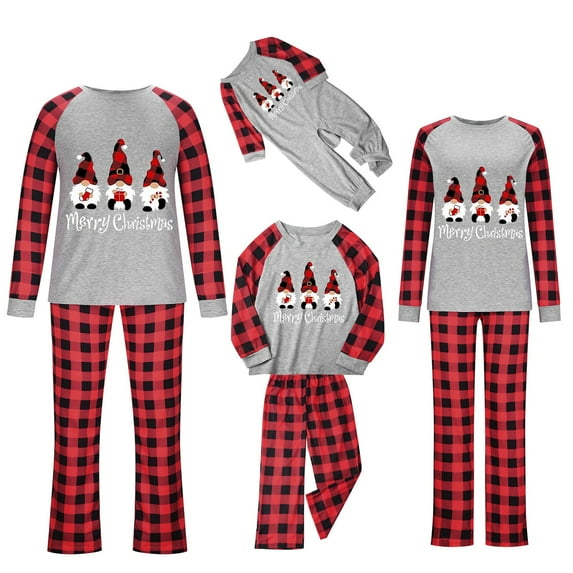 Pijamas A Juego Para Las Vacaciones De Navidad Christmas Family Pajamas Matching Sets Xmas Holiday Sleepwear Jammies Long Sleeve PJs Merry Christmas Santa Claus-2