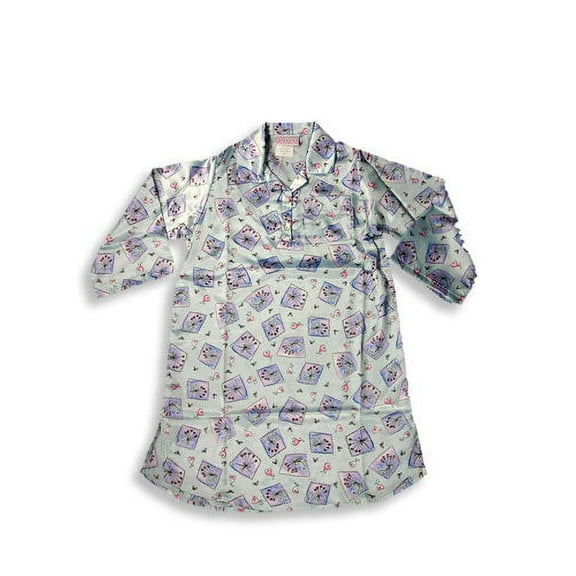Pijayz by Sara's Prints Girls' Elegant & Cozy Satin Floral Nightshirt