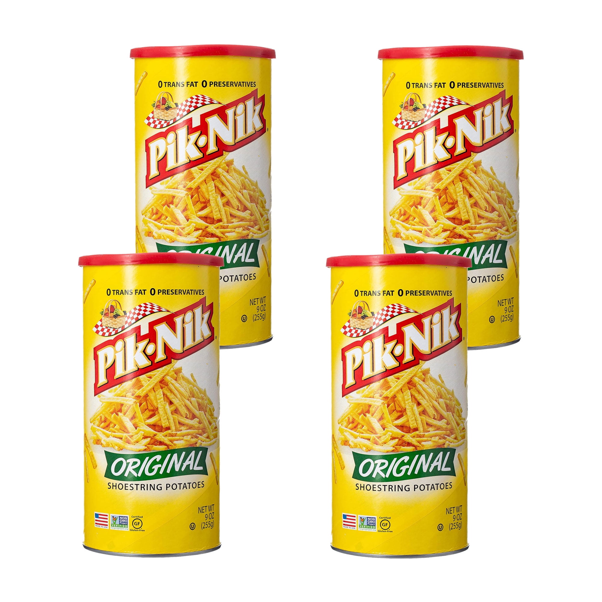 Pik-Nik Foods Original Shoestring Potatoes, 9 Oz (Pack of 4