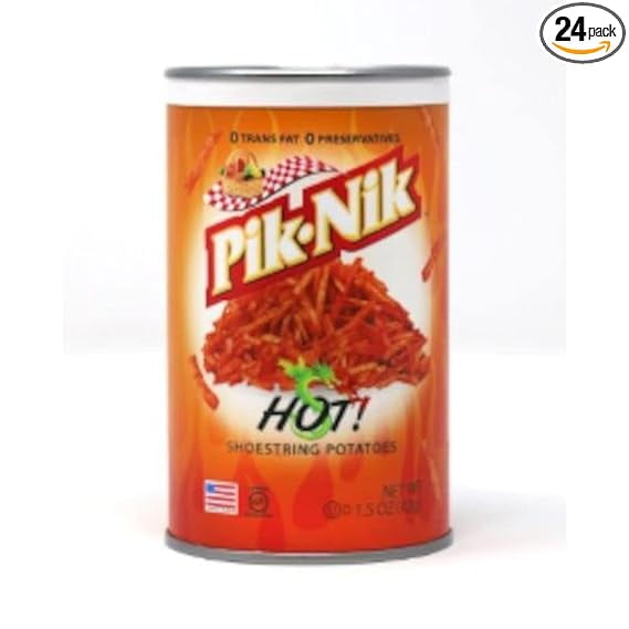 Pik-Nik Hot Shoestring Potatoes, 1.5 Ounce -- 24 per case