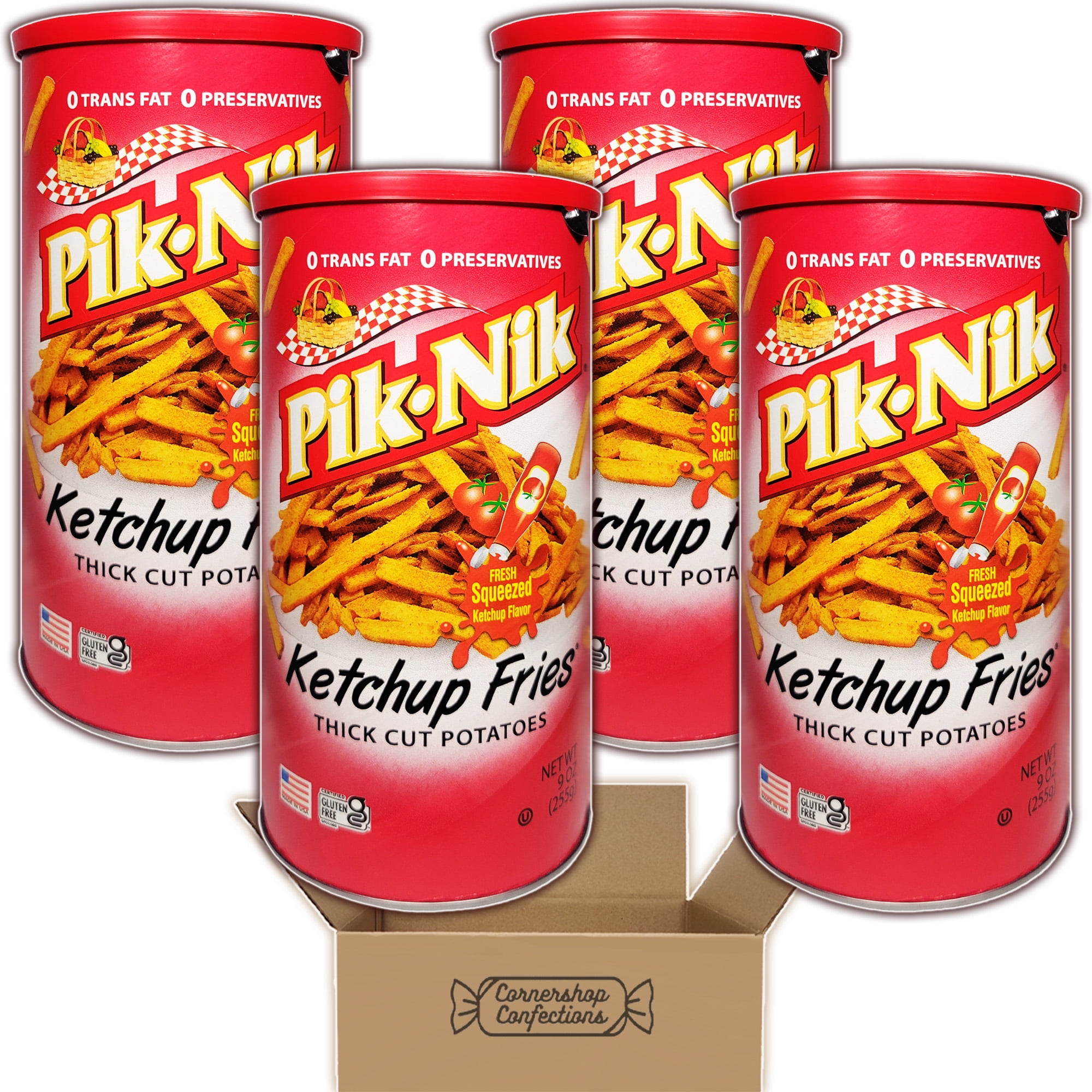 Pik-Nik Thick Cut Potatoes Bulk Pack - Ketchup Fries - 4