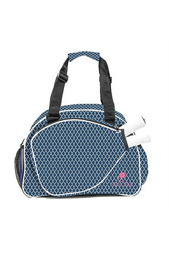 Pik’le’Ball Women’s Premium Pickleball Bag. The Original Pickleball Tote. Water Bottle Holder, Racquet/Paddle Case, Fits More Than 2 Paddles. Athletic Bag, Sling Bag (Blue Classy)